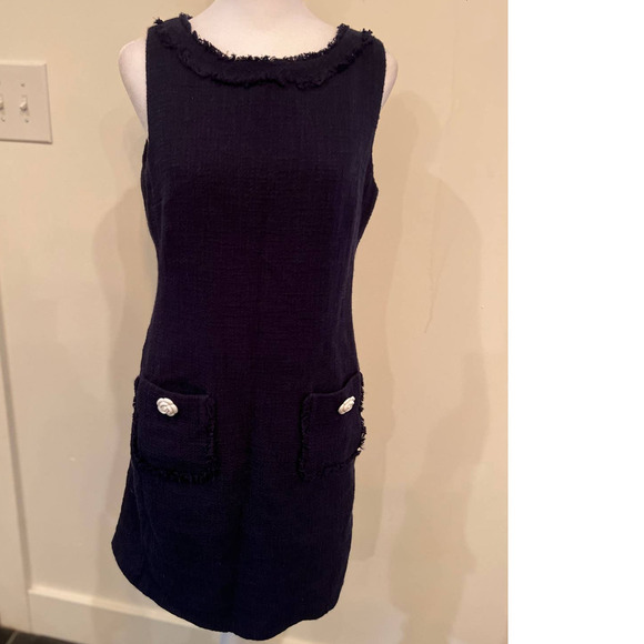 Karl Lagerfeld Dresses & Skirts - Karl Lagerfeld Blue Tweed Dress